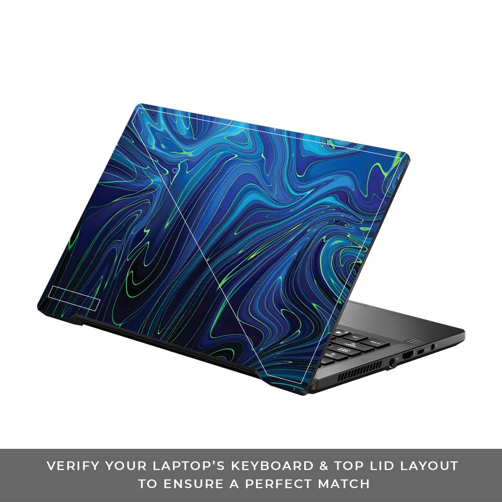 Cobalt Liquid Design Asus ROG Zephyrus G14 GA401 Laptop Skin