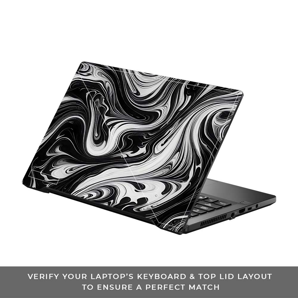 Black and White Marble Asus ROG Zephyrus G14 GA401 Laptop Skin