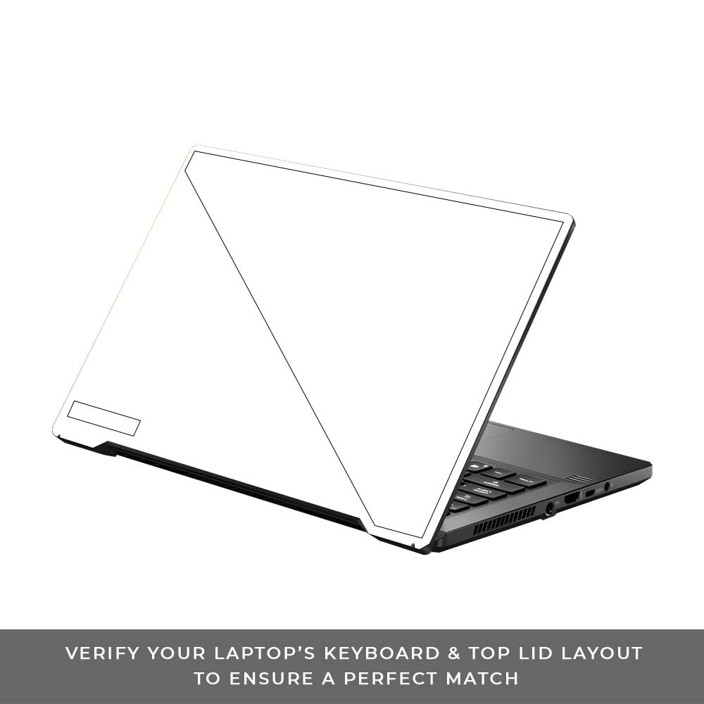 Textured White Asus ROG Zephyrus G14 GA401 Laptop Skin