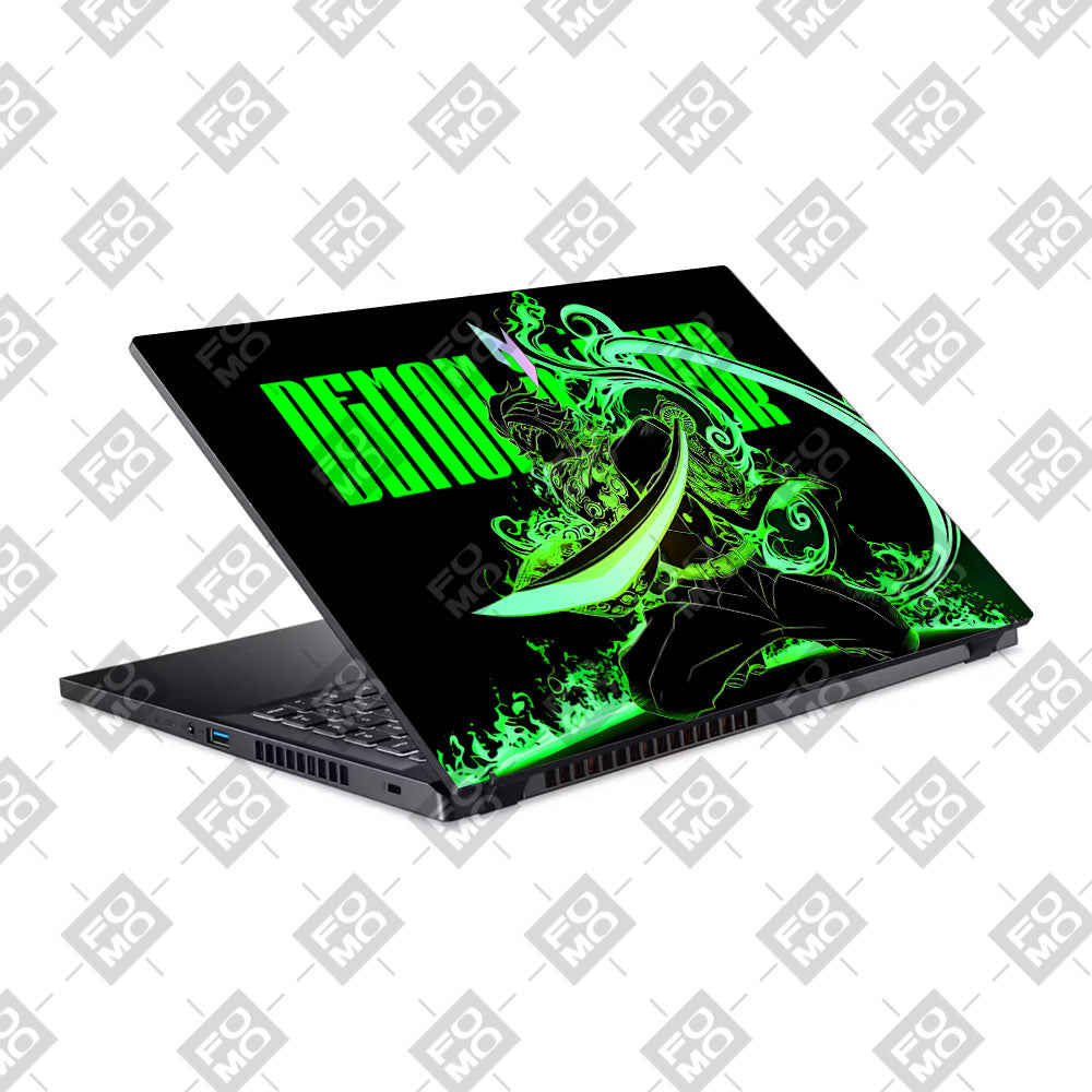 Tanjiro Green Flame Dance Acer Nitro V ANV15 51 55CA 3D Laptop Skin