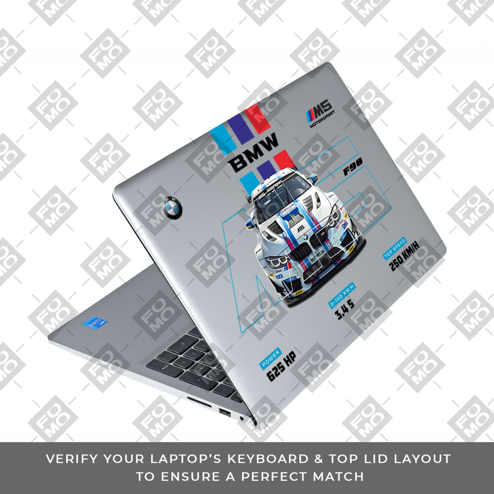 Transparent BMW M5 Dell Inspiron 3520 Laptop Skin