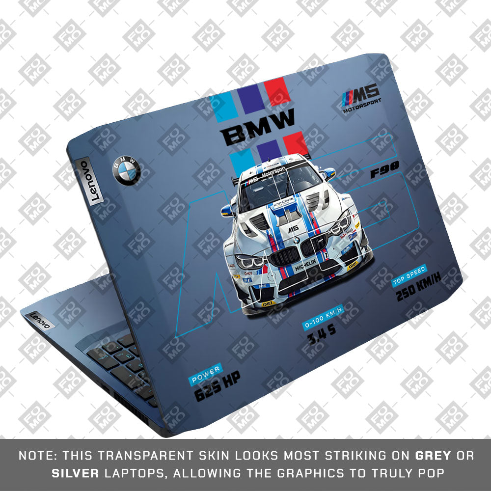 Transparent BMW M5 Lenovo IdeaPad Gaming 3 15ARH05 and 15IMH05 Laptop Skin