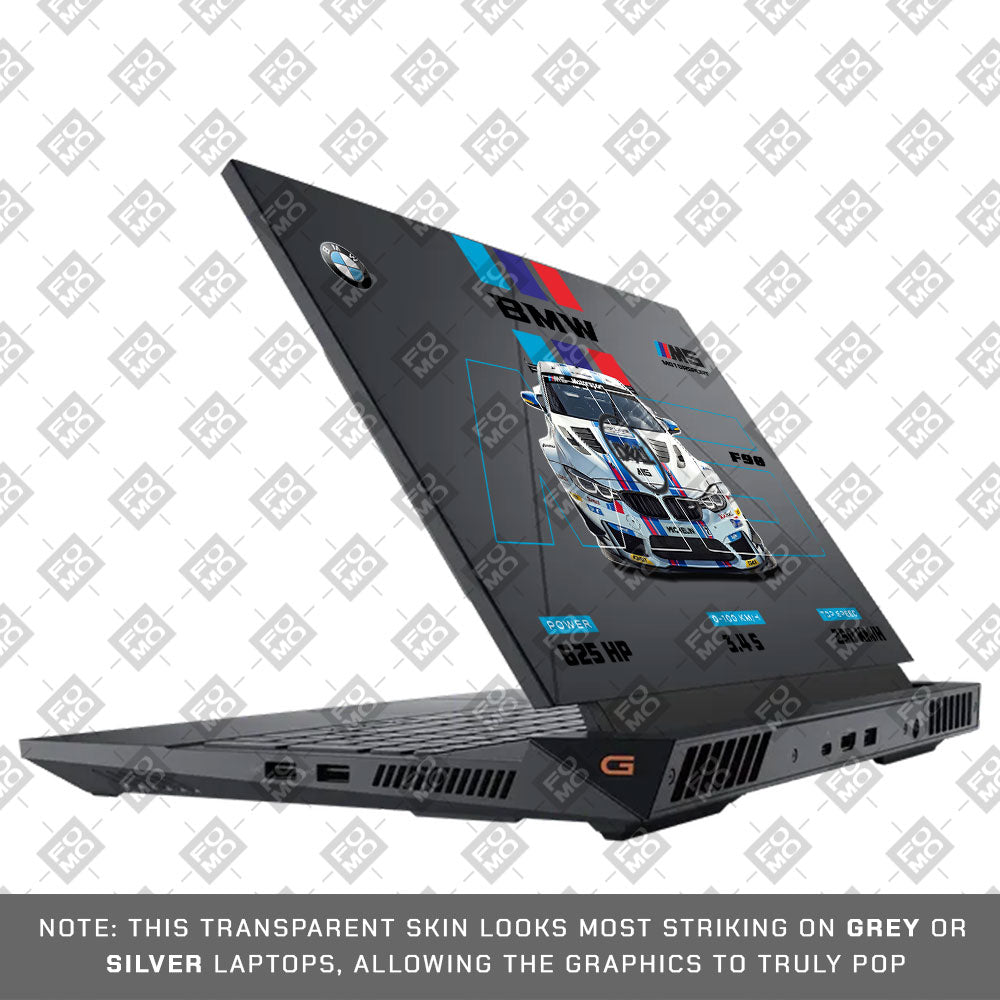 Transparent BMW M5 Dell G15 5520, 5530 Laptop Skin