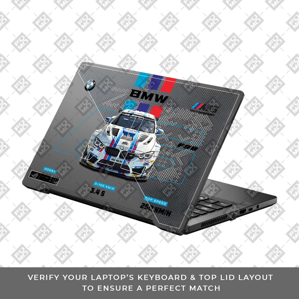 Transparent BMW M5 Asus ROG Zephyrus G14 GA401 Laptop Skin