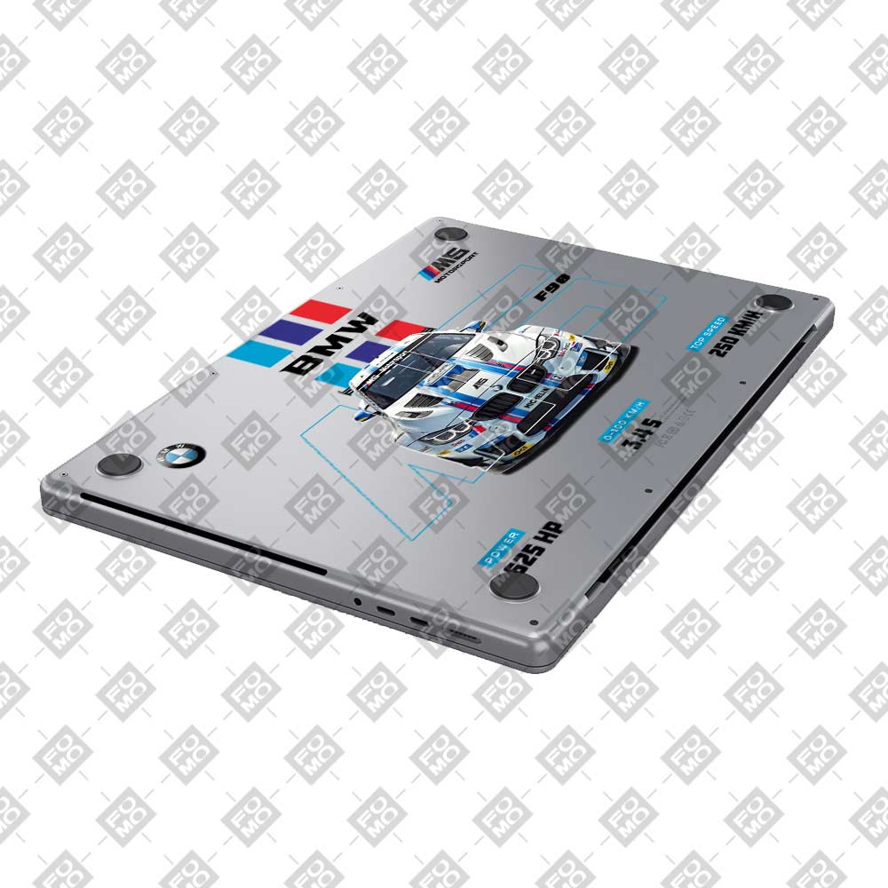 Transparent BMW M5 MacBook Pro 14 M1, M2, M3, M4 2021-2024 Laptop Skin