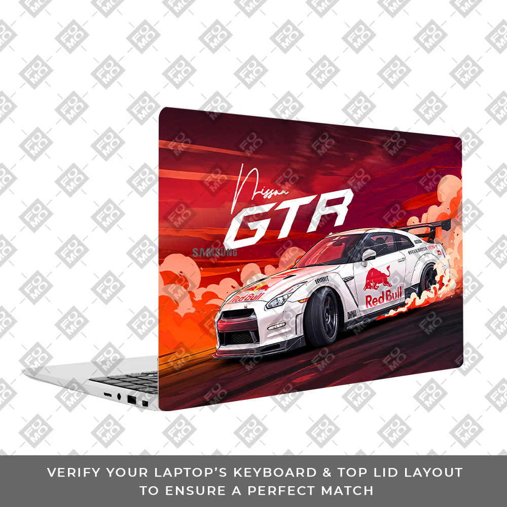 Nissan GTR Red Bull Drift Fury Samsung Galaxy Book 4 15.6 3D Laptop Skin