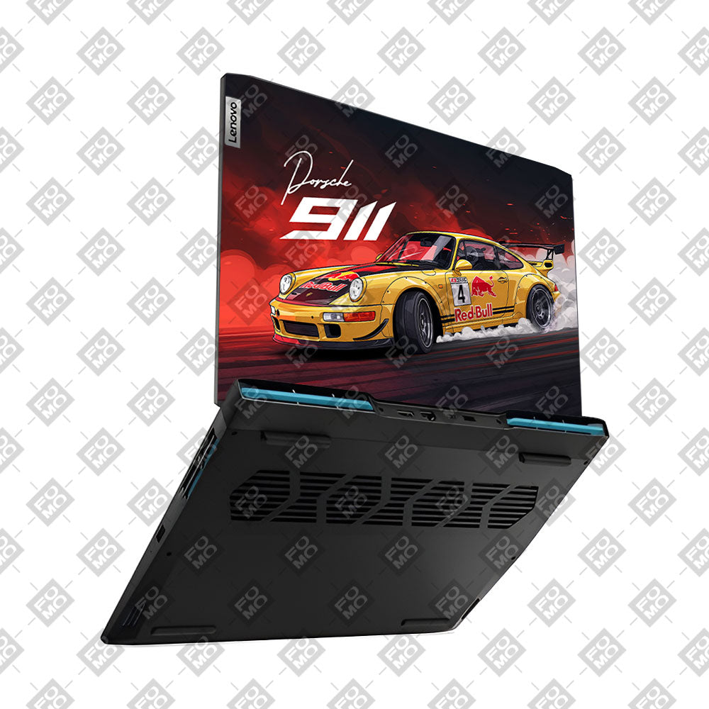 Porsche 911 Red Bull Classic Racer Lenovo IdeaPad Gaming 3 15ARH7 and 15IAH7 3D Laptop Skin