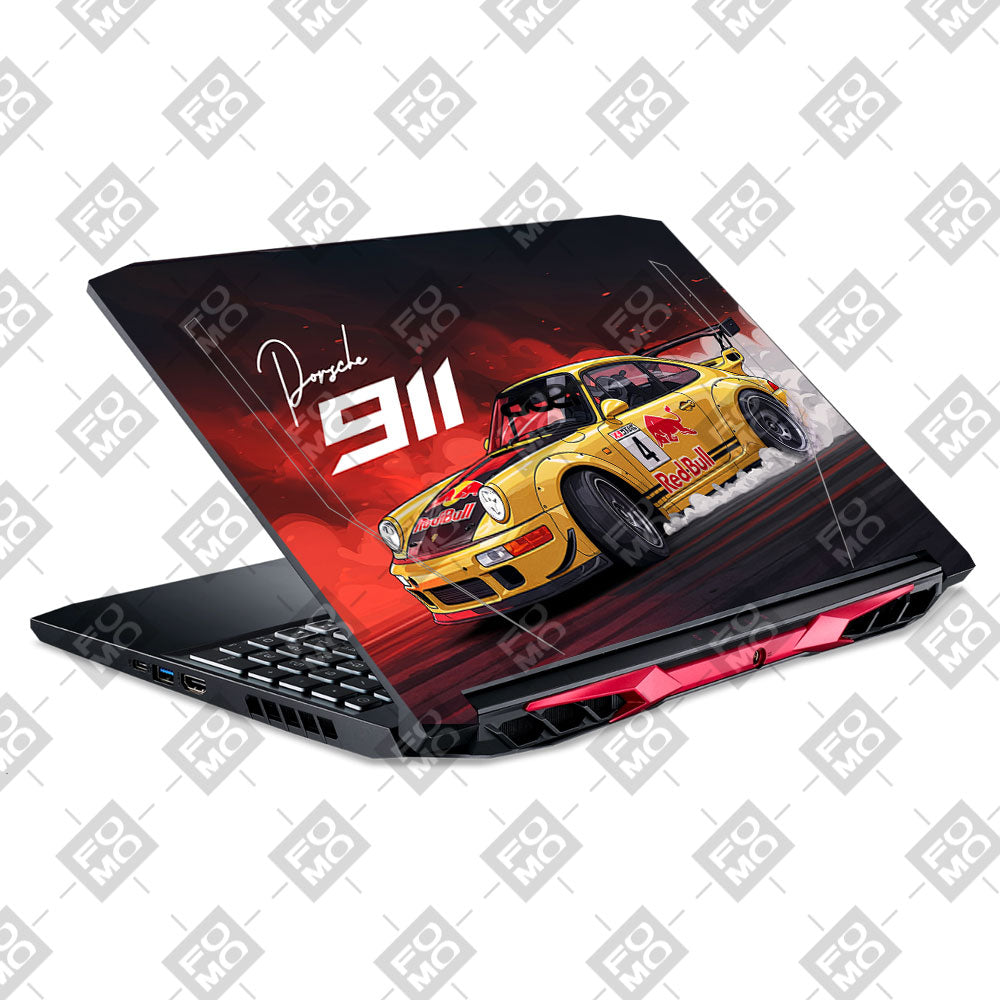 Porsche 911 Red Bull Classic Racer Acer Nitro 5 AN515 44, 56 3D Laptop Skin
