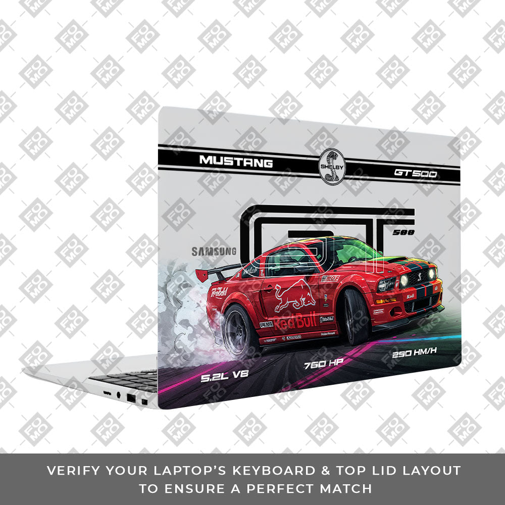 Transparent Shelby GT500 Red Bull Venom Samsung Galaxy Book 4 15.6 Laptop Skin