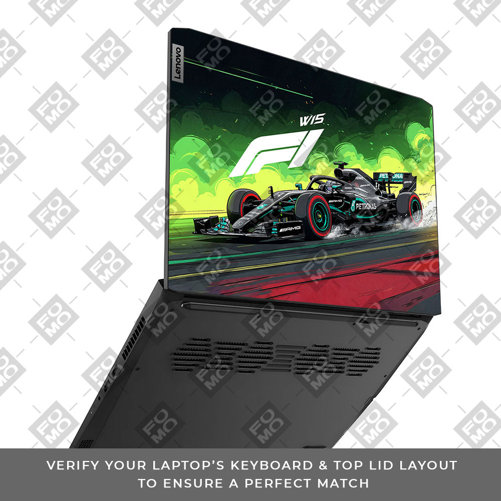 W15 F1 Red Bull x AMG Velocity Lenovo IdeaPad Gaming 3 15ACH6 and 15IHU6 3D Laptop Skin
