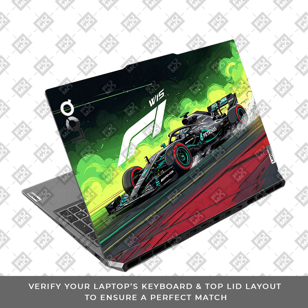 W15 F1 Red Bull x AMG Velocity Lenovo LOQ 2024, 2025 3D Laptop Skin