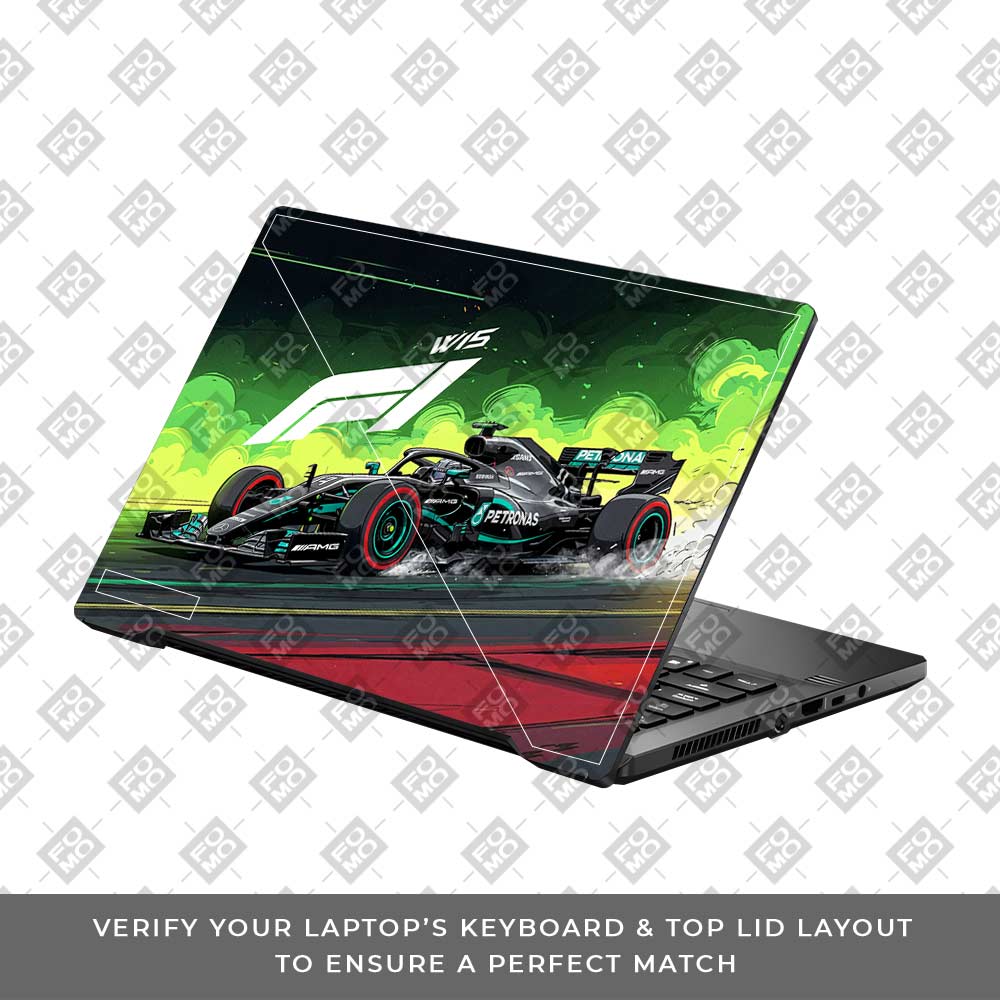 W15 F1 Red Bull x AMG Velocity Asus ROG Zephyrus G14 GA401 3D Laptop Skin