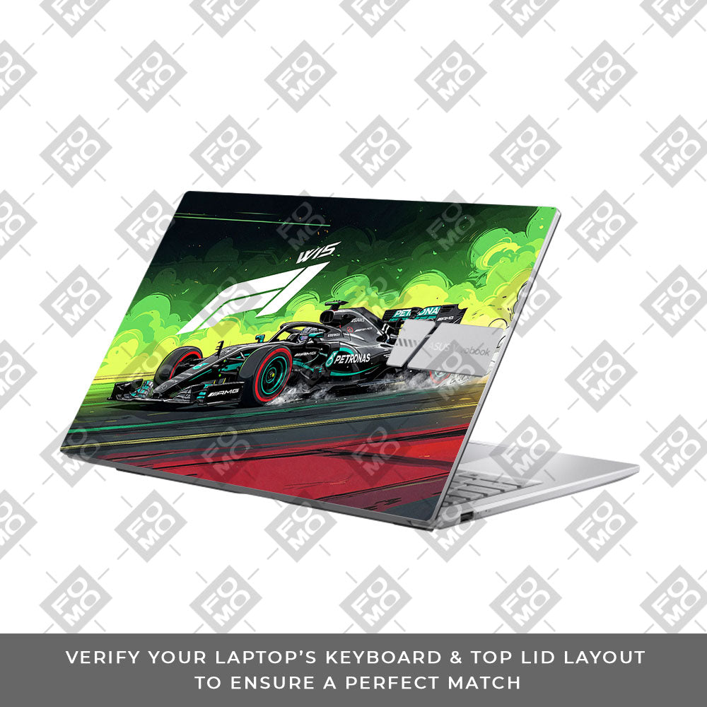 W15 F1 Red Bull x AMG Velocity Asus Vivobook 15 X1504ZA 3D Laptop Skin