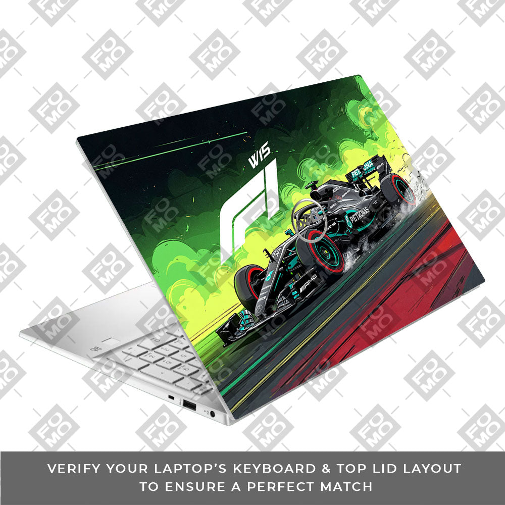 W15 F1 Red Bull x AMG Velocity Dell Inspiron 3501 3D Laptop Skin