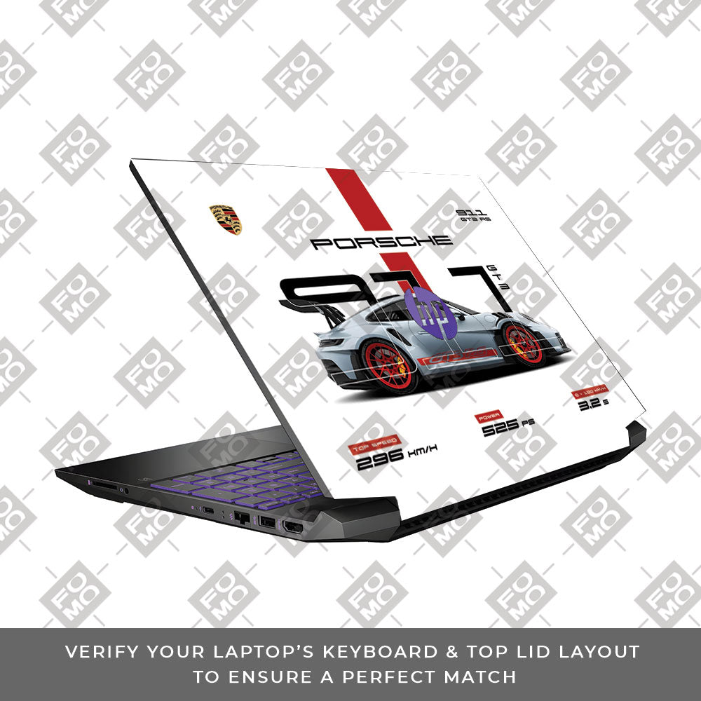 Porsche 911 GT3 RS HP Pavilion Gaming 15 EC Series Laptop Skin