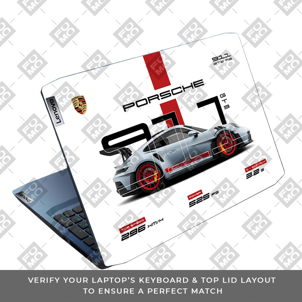 Porsche 911 GT3 RS Lenovo IdeaPad Gaming 3 15ARH05 and 15IMH05 Laptop Skin