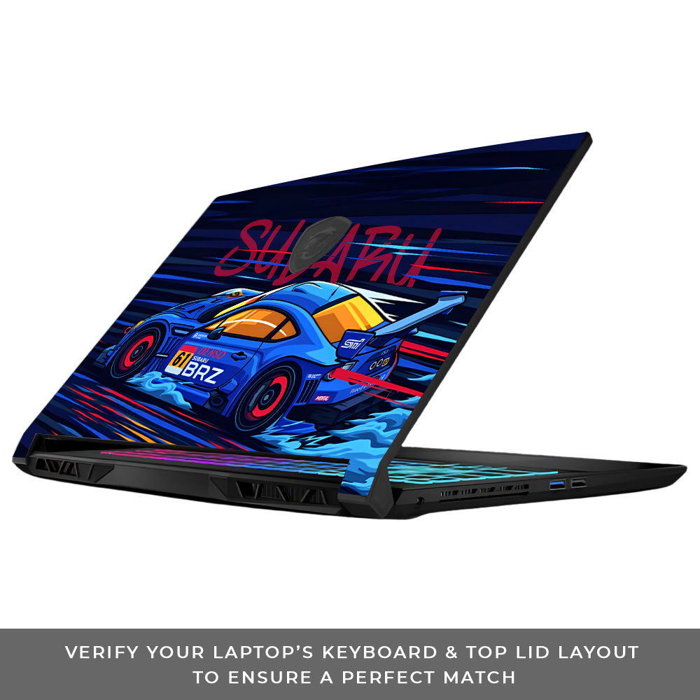 Subaru BRZ MSI Katana 15 B13V Laptop Skin