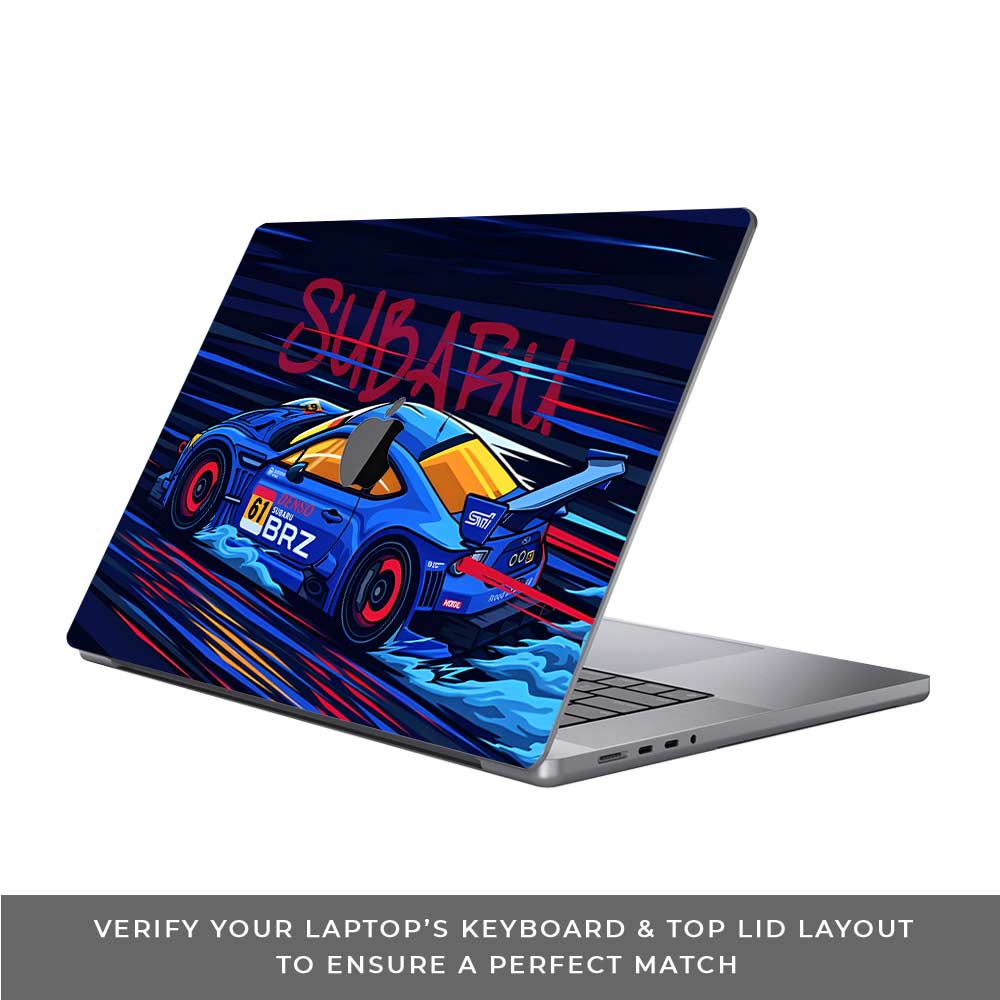 Subaru BRZ MacBook Pro 14 M1, M2, M3, M4 2021-2024 Laptop Skin