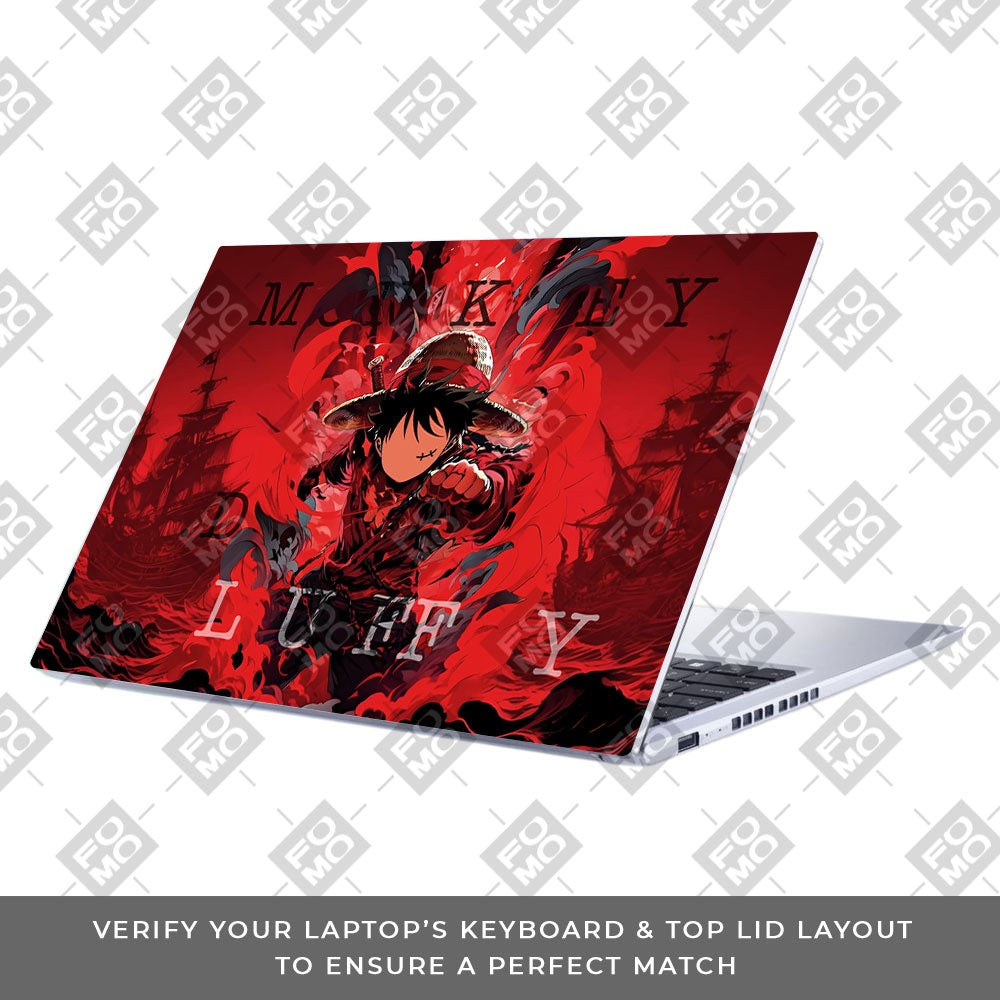 Red King Luffy Asus Vivobook 15 X1502ZA 3D Laptop Skin
