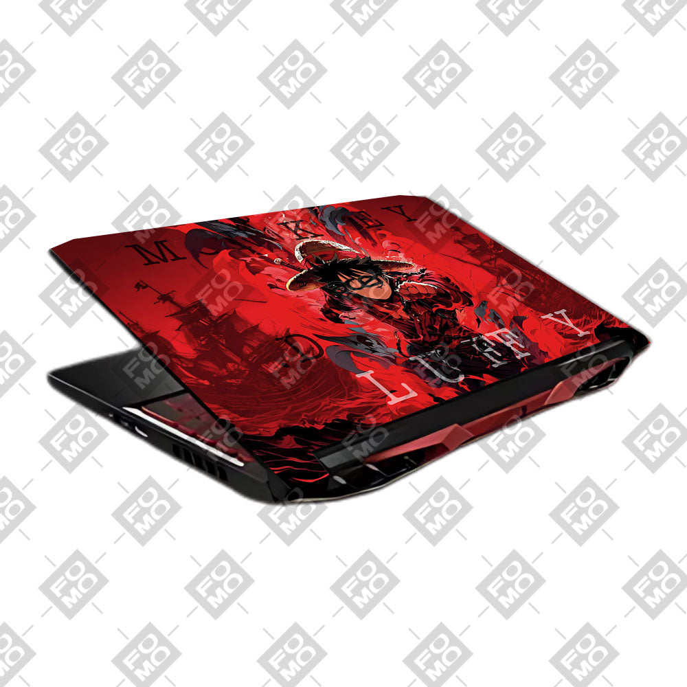 Red King Luffy Acer Nitro 5 AN515 45, 55, 57 Laptop Skin