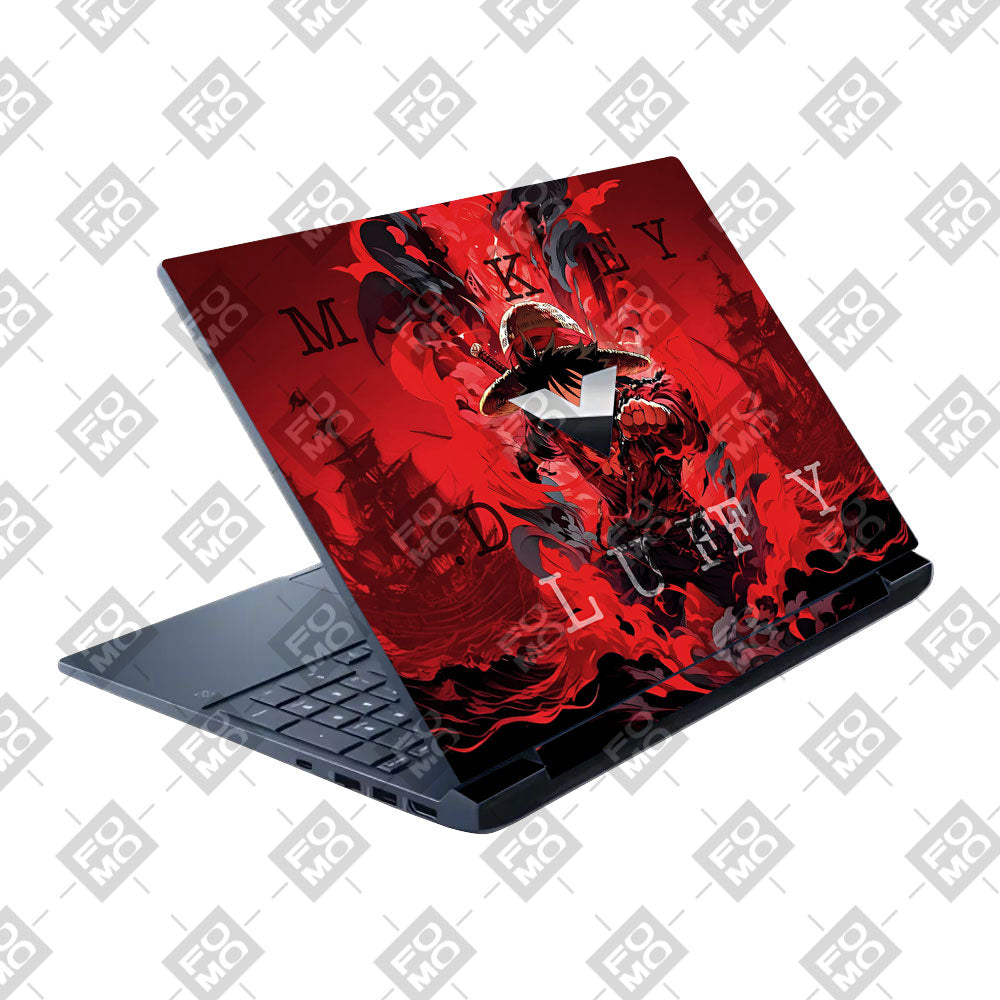 Red King Luffy HP Victus 3D Laptop Skin
