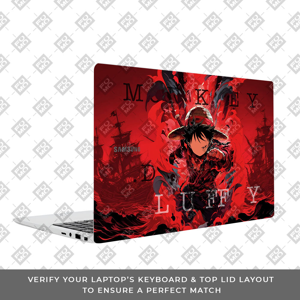 Red King Luffy Samsung Galaxy Book 4 15.6 3D Laptop Skin