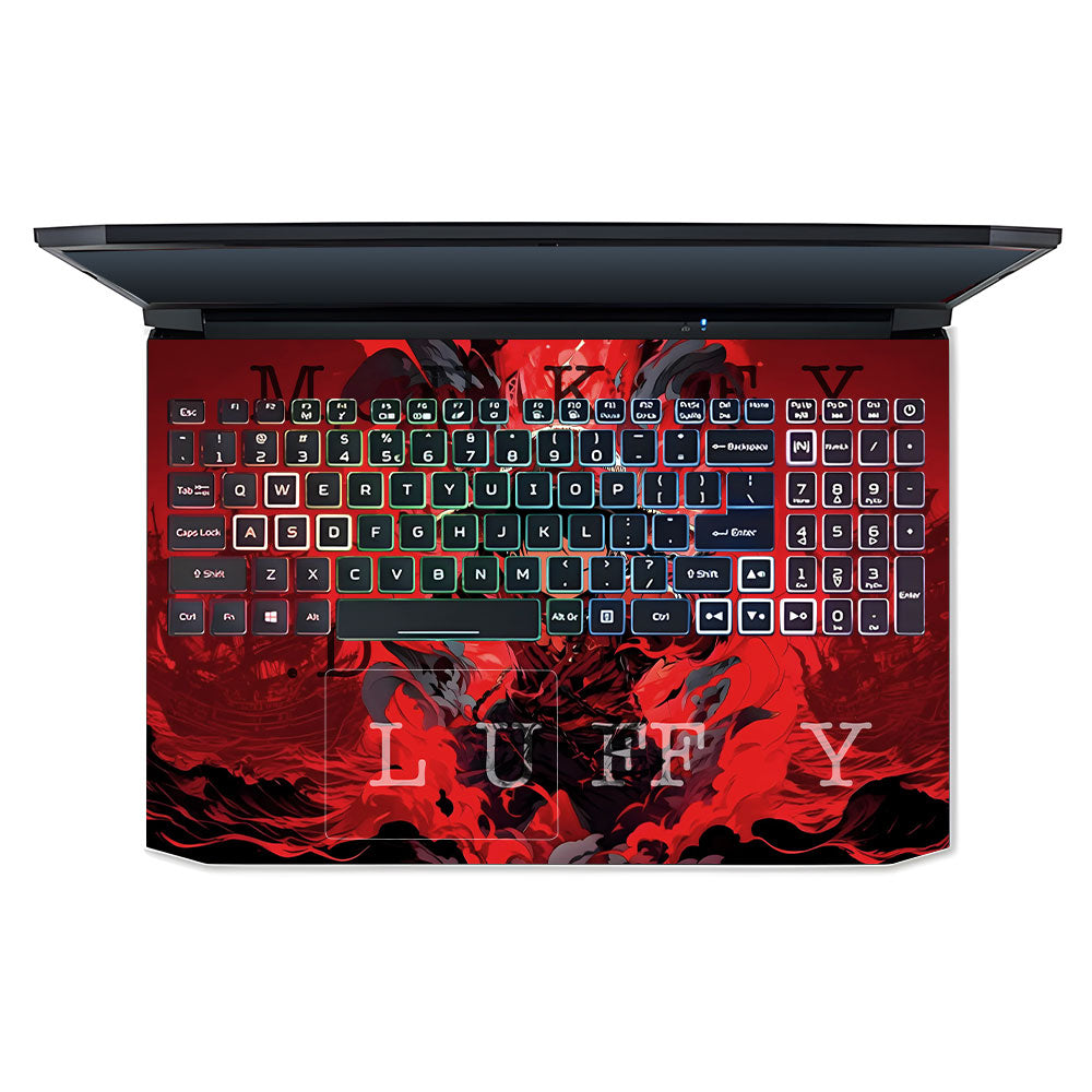 Red King Luffy Acer Nitro 5 AN515 45, 55, 57 Laptop Skin