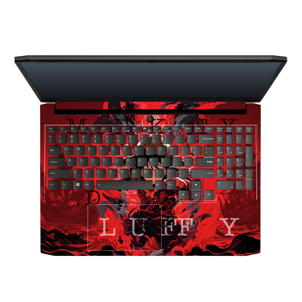 Red King Luffy Lenovo IdeaPad Gaming 3 15ACH6 and 15IHU6 3D Laptop Skin