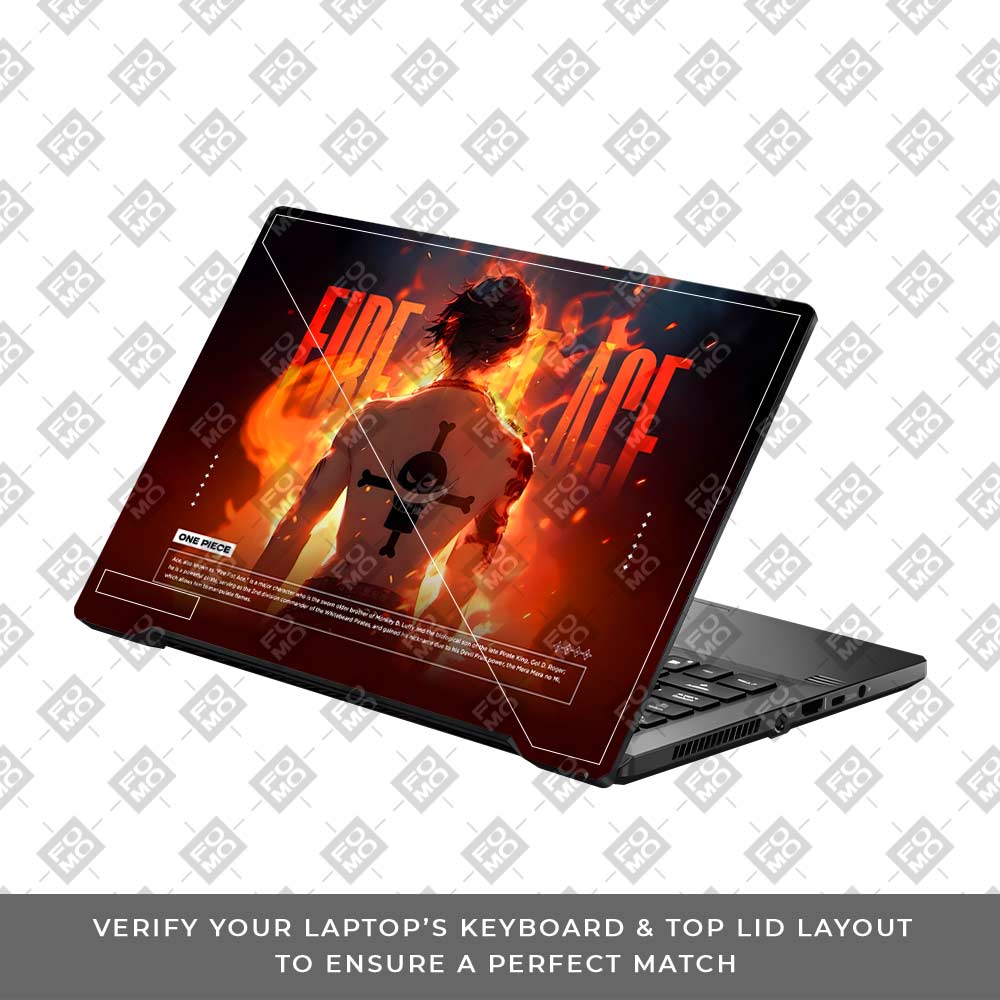 Fire Fist Ace Asus ROG Zephyrus G14 GA401 Laptop Skin