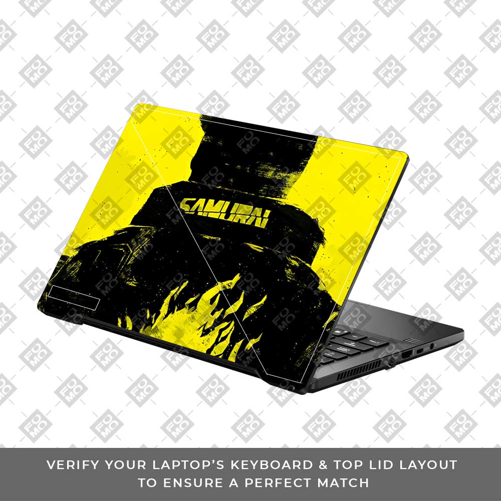 Backlit SAMURAI Jacket Asus ROG Zephyrus G14 GA401 Laptop Skin