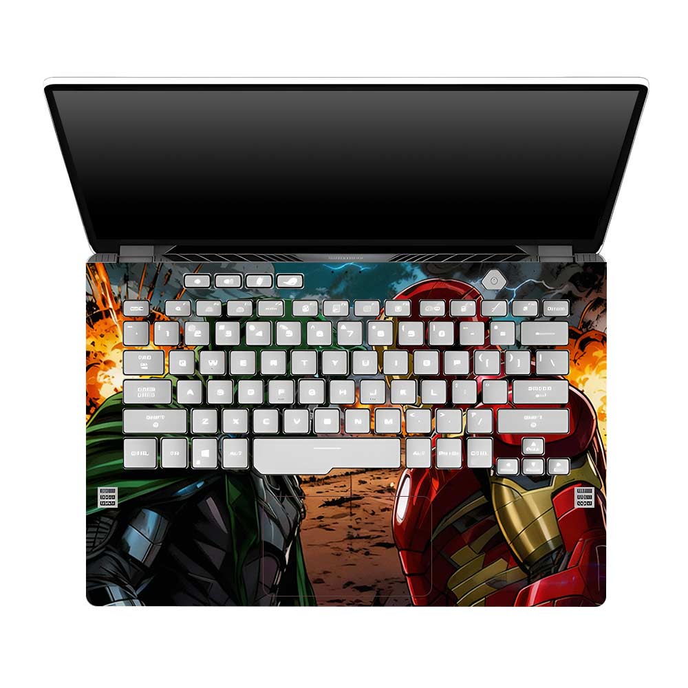 Iron Man vs Doom Asus ROG Zephyrus G14 GA401 3D Laptop Skin