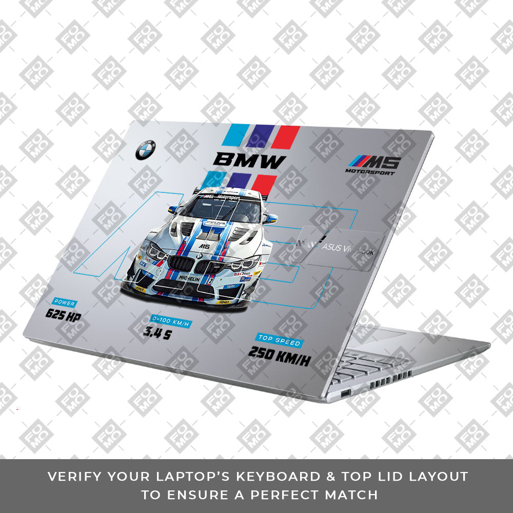 Transparent BMW M5 Asus Vivobook X1605ZA Laptop Skin