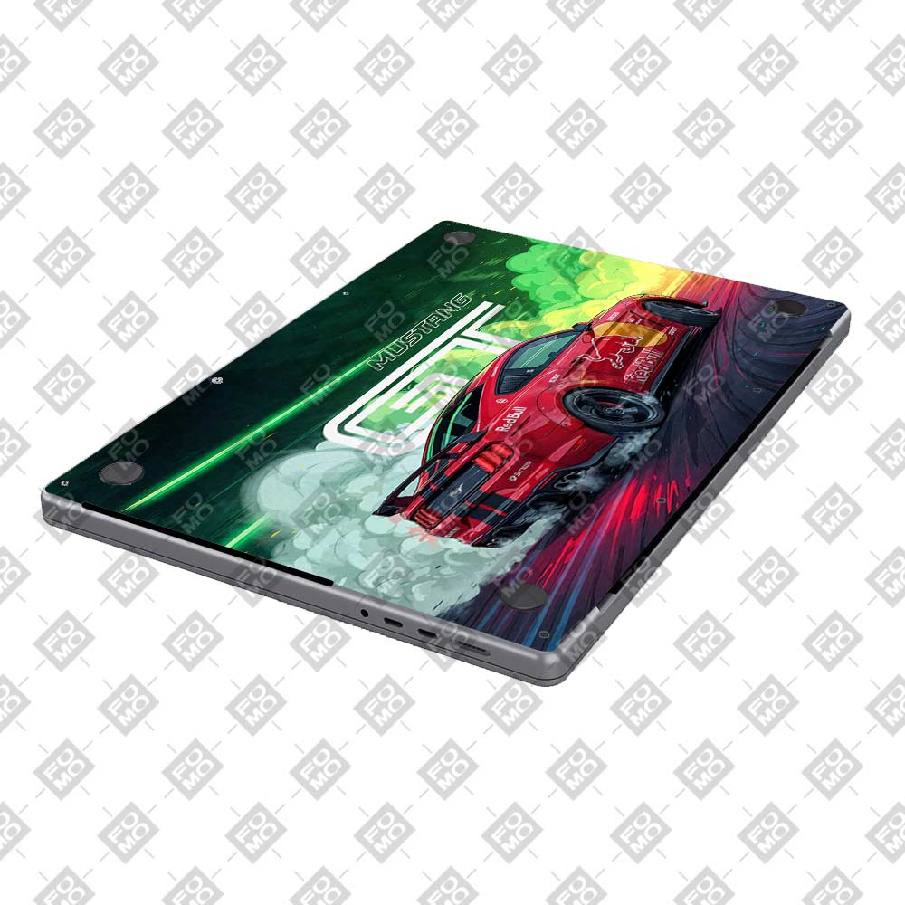 Mustang GT Red Bull Drift Beast MacBook Pro 16 M1, M2, M3, M4 2021-2024 Laptop Skin