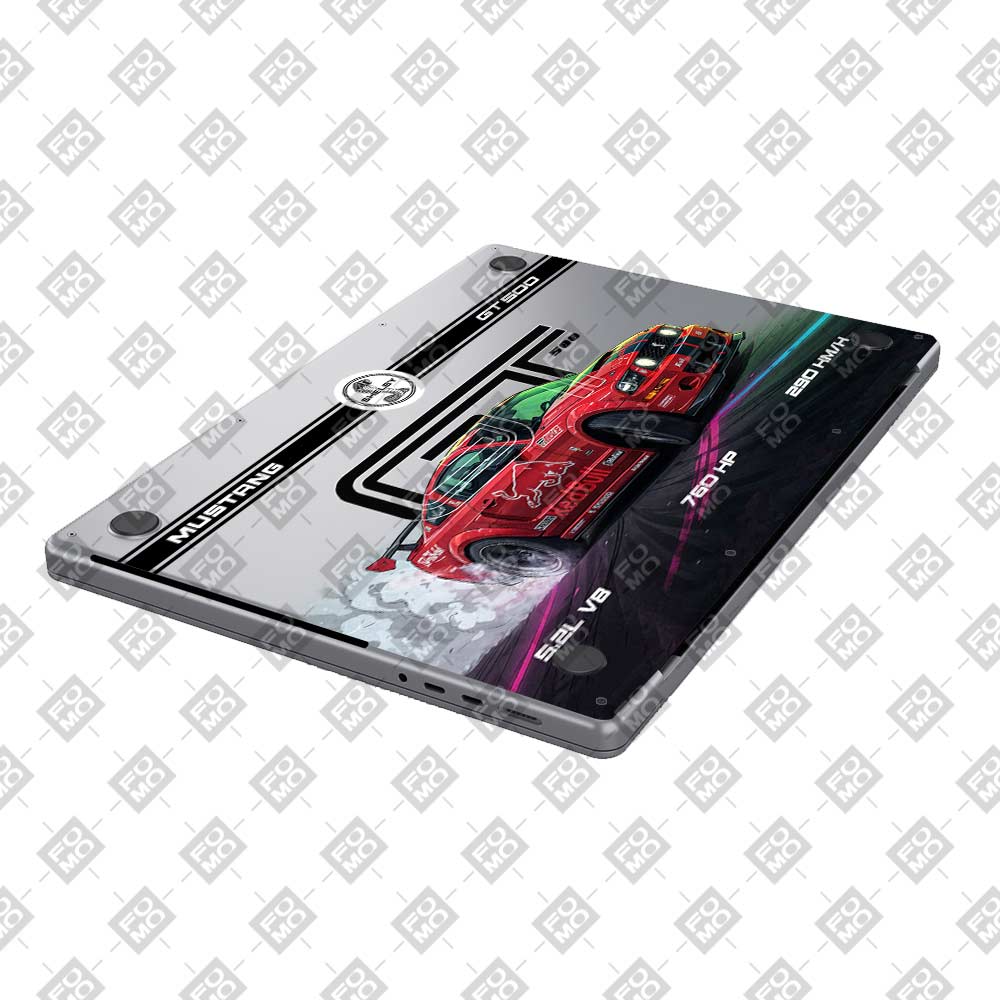 Transparent Shelby GT500 Red Bull Venom MacBook Pro 16 M1, M2, M3, M4 2021-2024 Laptop Skin