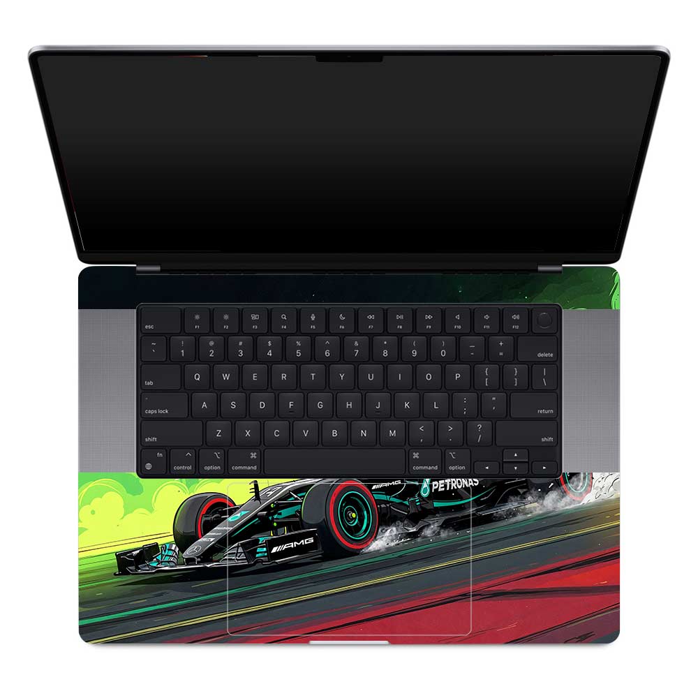 W15 F1 Red Bull x AMG Velocity MacBook Pro 16 M1, M2, M3, M4 2021-2024 Laptop Skin