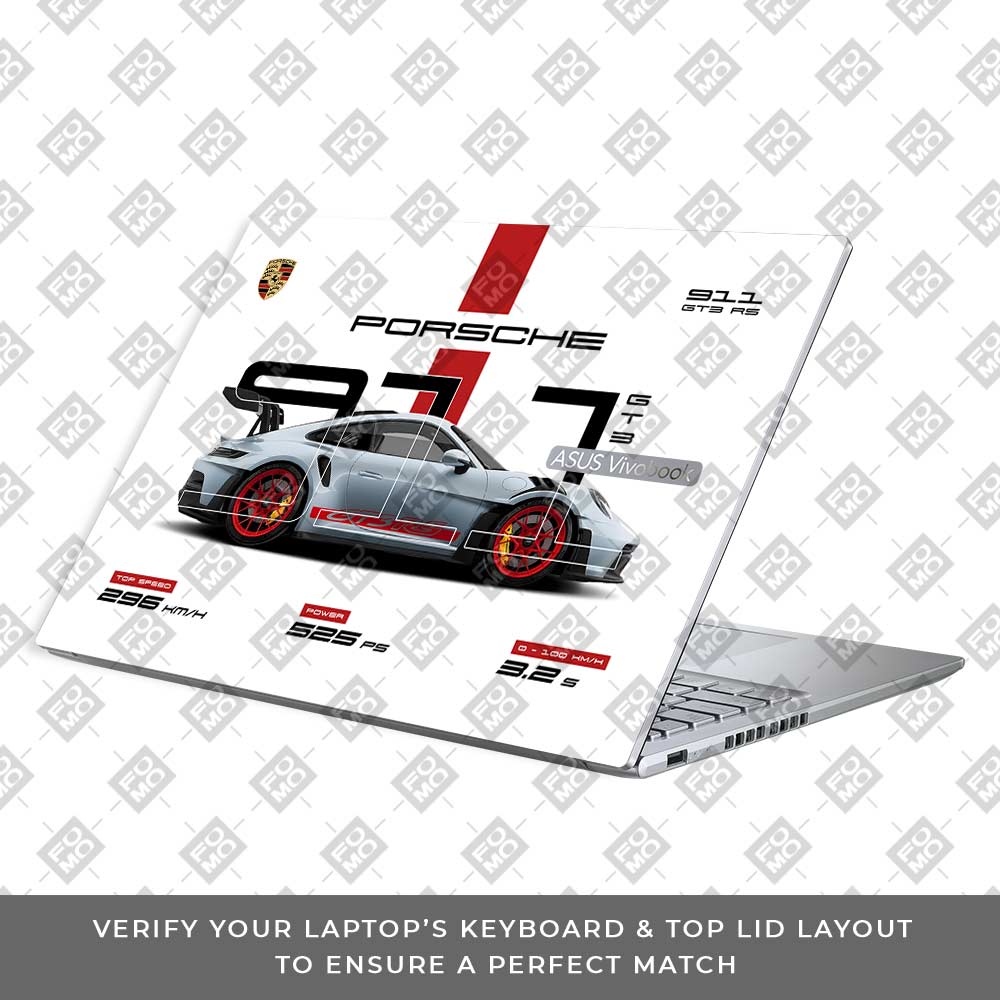 Porsche 911 GT3 RS Asus Vivobook 16X M1603QA Laptop Skin