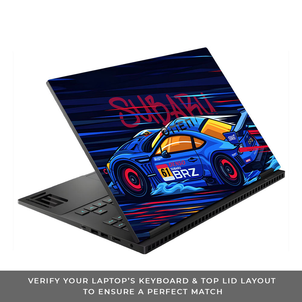 Subaru BRZ HP Omen Gaming 16 Laptop Skin
