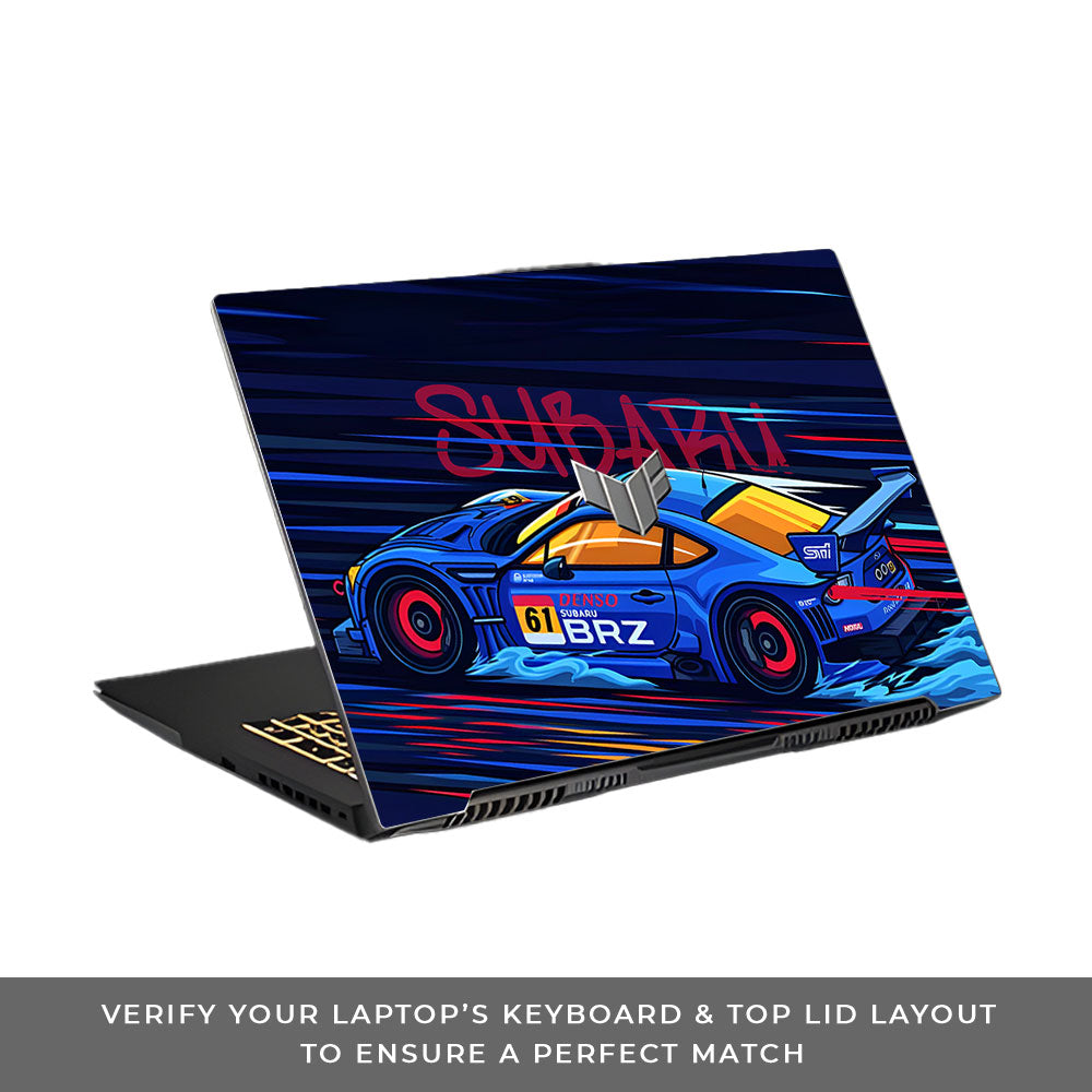 Subaru BRZ Asus TUF Gaming F17 FX707Z Laptop Skin