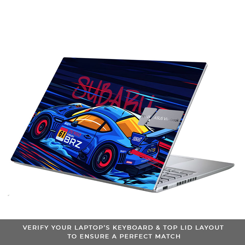 Subaru BRZ Asus Vivobook X1605ZA Laptop Skin