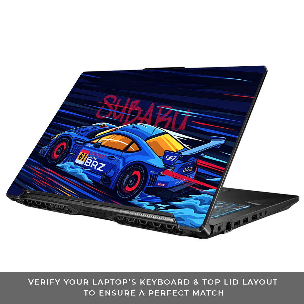 Subaru BRZ Asus TUF Gaming F17 FX706 Laptop Skin