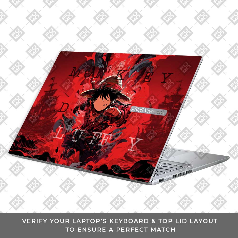 Red King Luffy Asus Vivobook 16X M1603QA 3D Laptop Skin