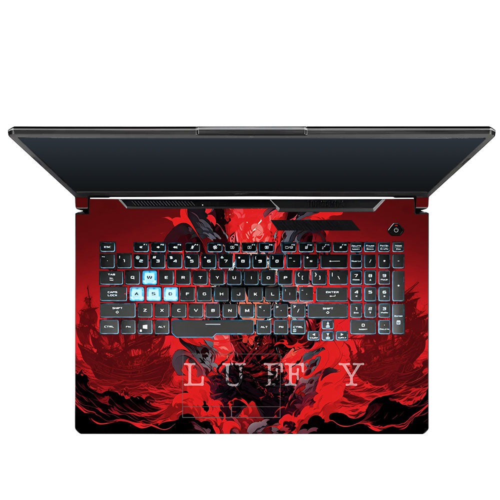 Red King Luffy Asus TUF Gaming F17 FX706 3D Laptop Skin