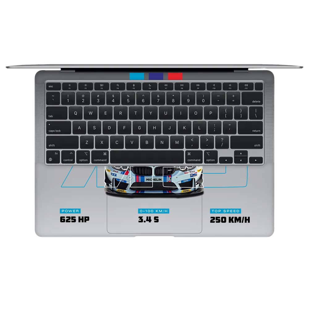 Transparent BMW M5 MacBook Air 13 Intel 2020 Laptop Skin