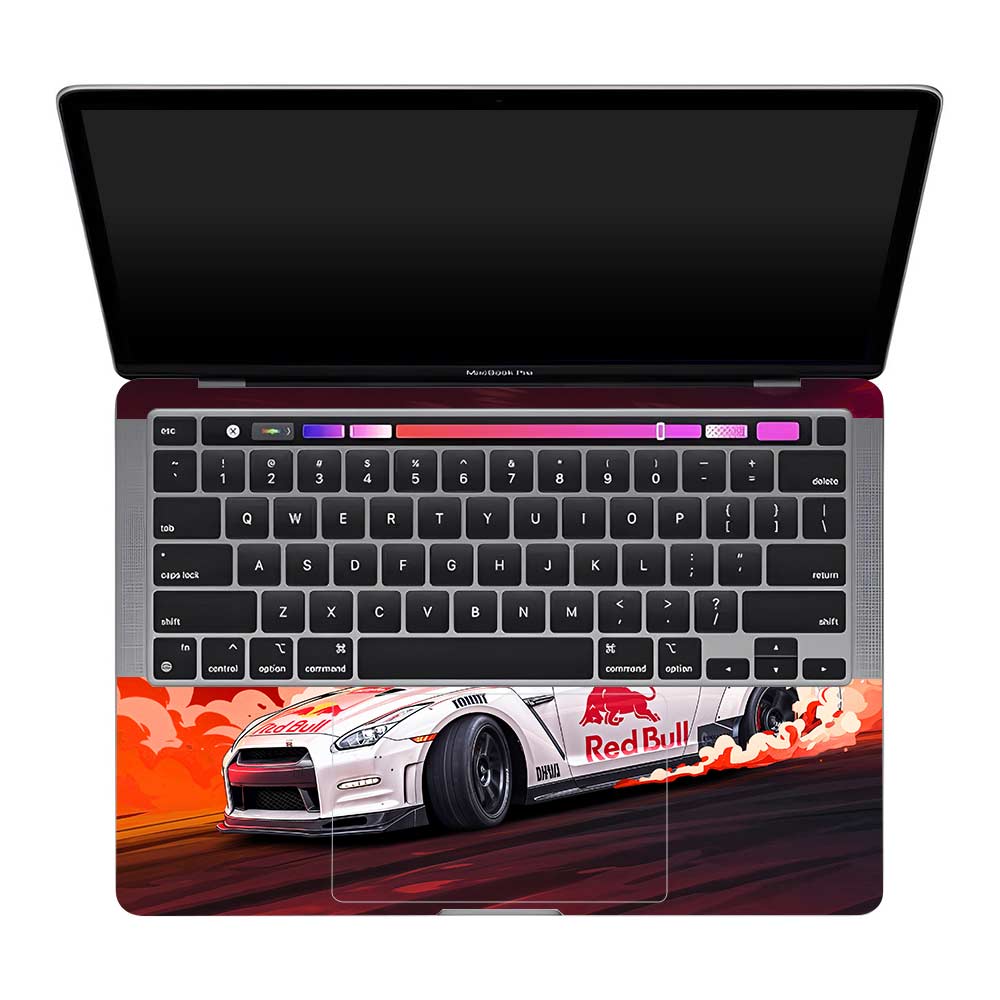 Nissan GTR Red Bull Drift Fury MacBook Pro 13 M1 2020 Laptop Skin