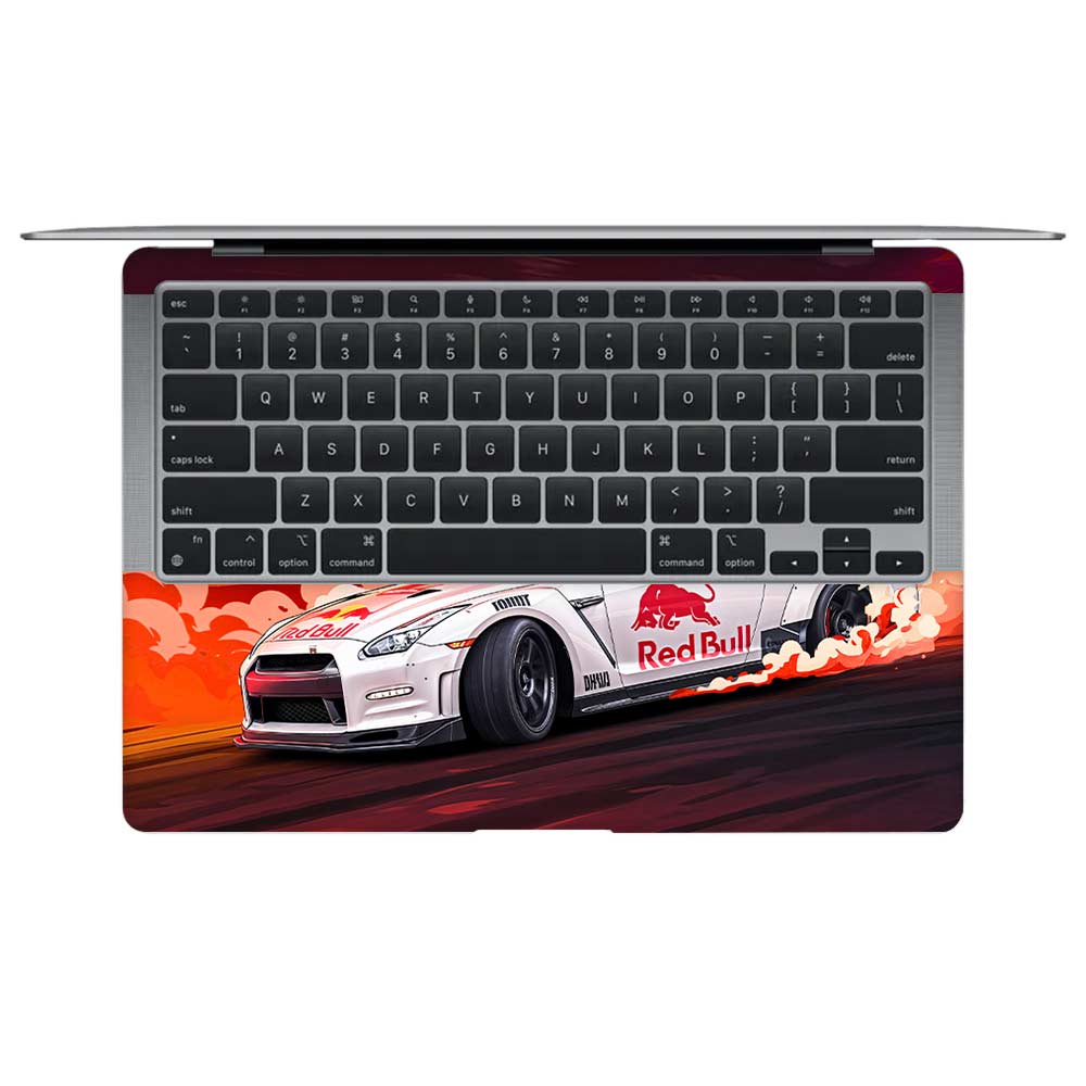 Nissan GTR Red Bull Drift Fury MacBook Air 13 M1 2020 3D Laptop Skin