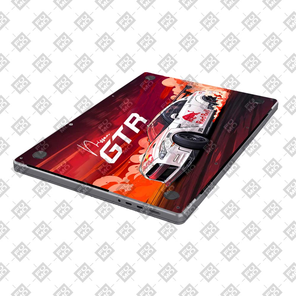 Nissan GTR Red Bull Drift Fury MacBook Air 13 M2 2022 3D Laptop Skin