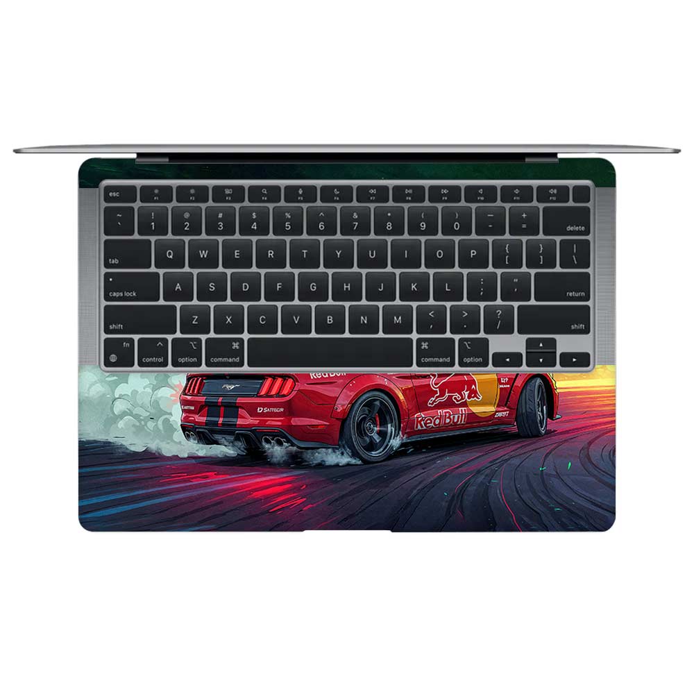 Mustang GT Red Bull Drift Beast MacBook Air 13 Intel 2020 Laptop Skin