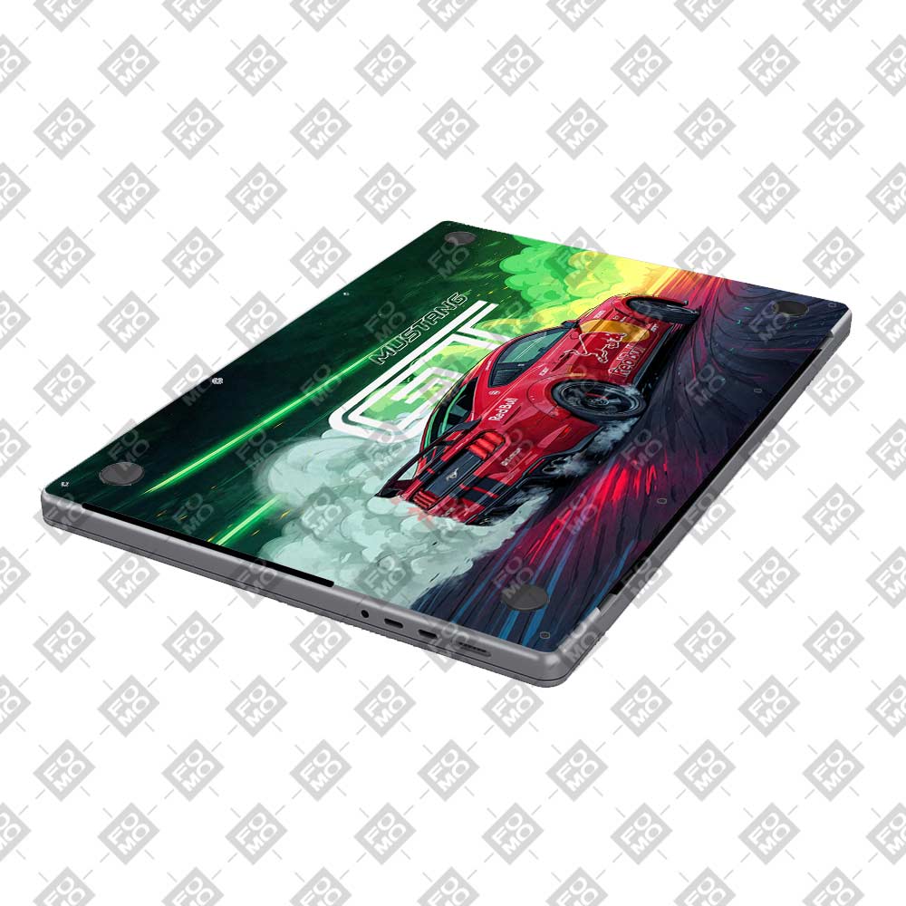 Mustang GT Red Bull Drift Beast MacBook Air 13 M4 2025 Laptop Skin