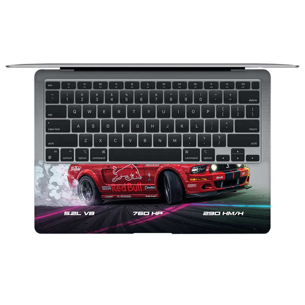 Transparent Shelby GT500 Red Bull Venom MacBook Air 13 Intel 2020 Laptop Skin