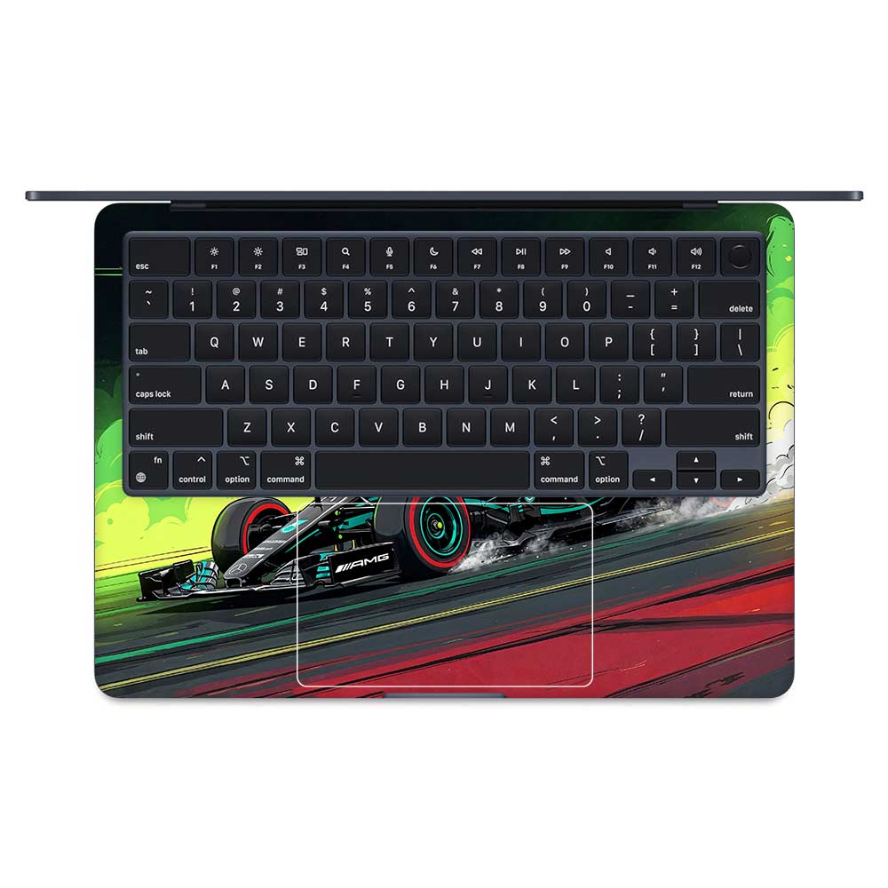W15 F1 Red Bull x AMG Velocity MacBook Air 13 M4 2025 Laptop Skin